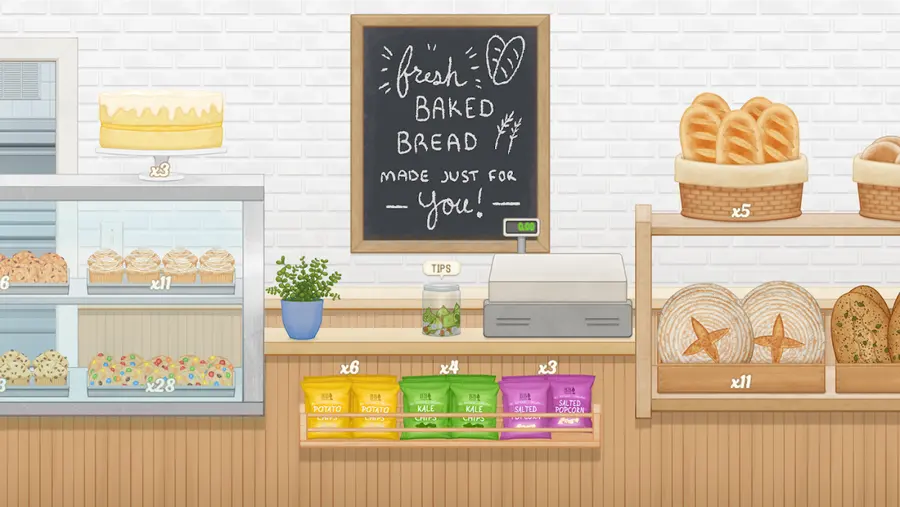 Baker Business 3 shop counter and display case