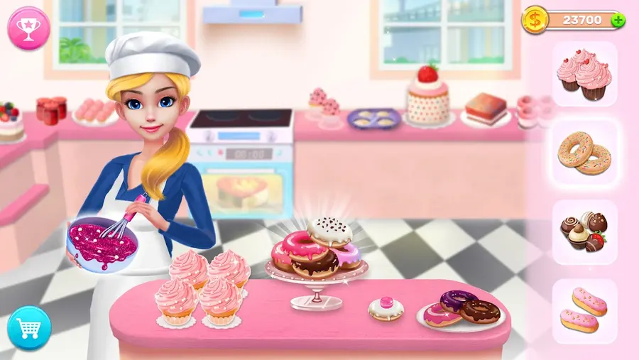 My Bakery Empire counter and display case