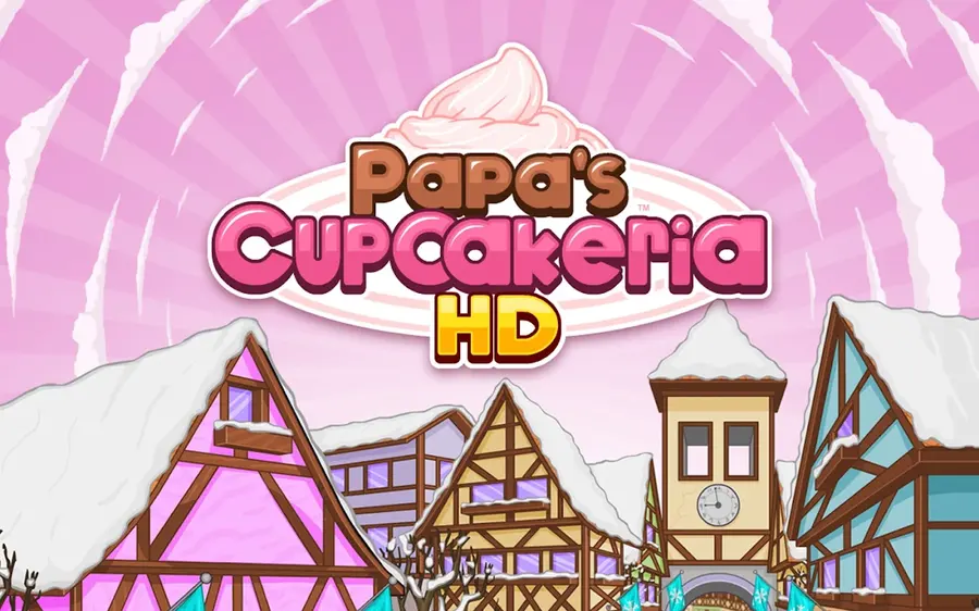 Papa's Cupcakeria HD title screen