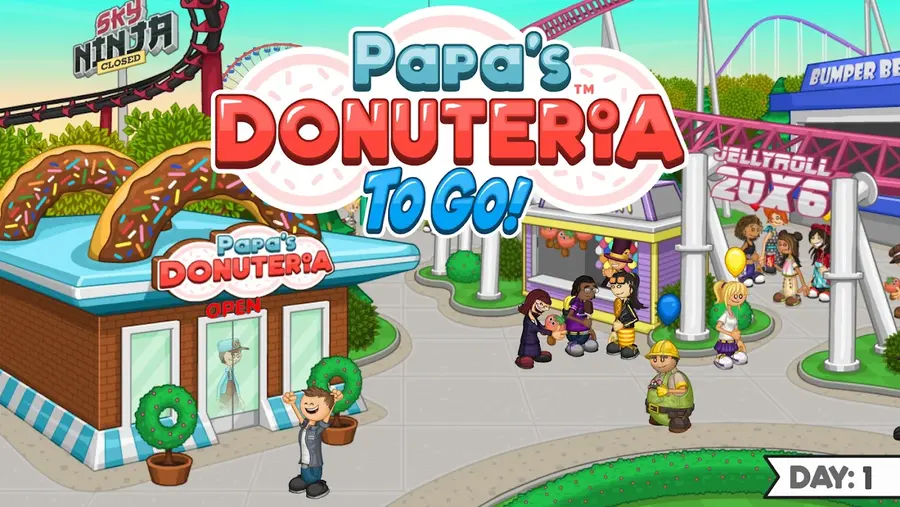 Papa's Donuteria To Go! order screen