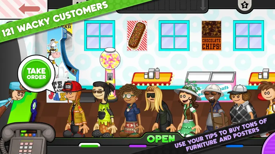 Papa's Donuteria To Go! donut decorating station